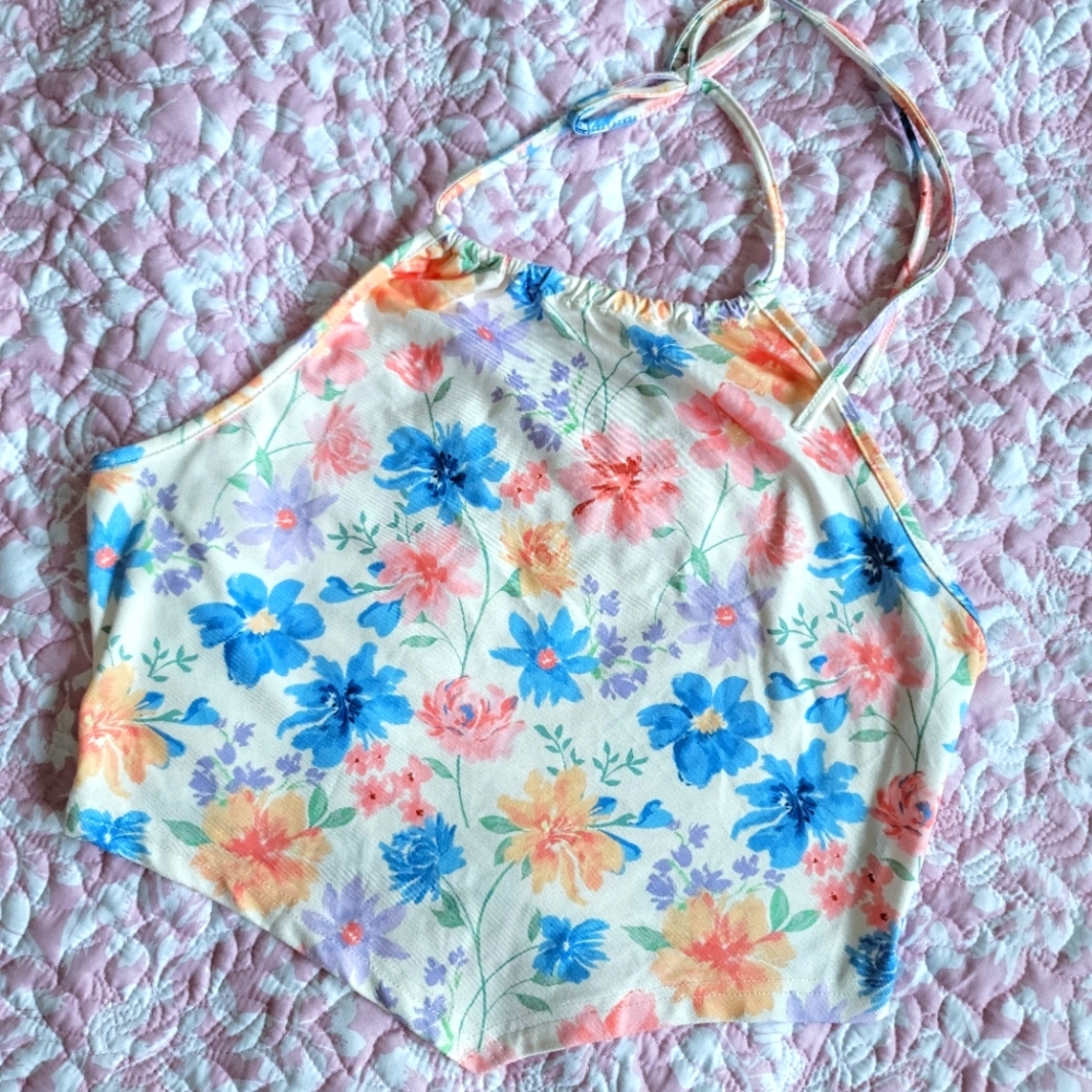 Floral Halter Top